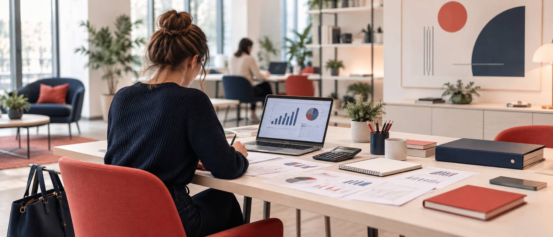 Illustration éditoriale du sujet : Alternance comptabilité : formations, contrats et débouchés