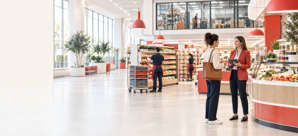 Illustration éditoriale du sujet : Auchan recrutement : postes, salaires et conseils de candidature